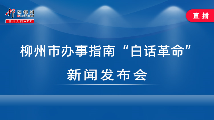 柳州市办事指南“白话革命”新闻发布会